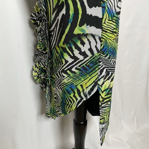 CQ By CQ Tiger Stripe Mesh Mini Dress - Women’s S - Picture 5 of 9